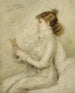 Portret van Sarah Bernhardt 1844-1923 toneelkunstenaar - Madeleine Cartailhac — weergave van het kunstwerk