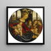 Madone en Kind Jezus met de Kind Sint-Jan de Doper en Drie Engelen - atelier van Domenico Ghirlandaio — wandpresentatie van het kunstwerk
