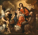 van de Madonna en Kind met Sint Franciscus van Paola en de aartsengel Raphael - Napolitaanse school — weergave van het kunstwerk