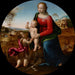 Reproductie van het schilderij Madonna en kind met de heilige Johannes de Doper kind - Giuliano Bugiardini