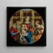 Madonna en kind met een mannelijke heilige, Catharina van Alexandrië, en een schenker - Michelangelo di Pietro Membrini — wandpresentatie van het kunstwerk