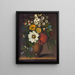 vaas met bloemen - Magdalene Margrethe Brenns — ingelijst kunstwerk aan de muur