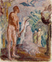 Schets van de paradijsvogel - Magnus Enckell — weergave van het kunstwerk