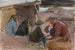 Vissers aan de rand van de zee - Magnus Enckell — weergave van het kunstwerk