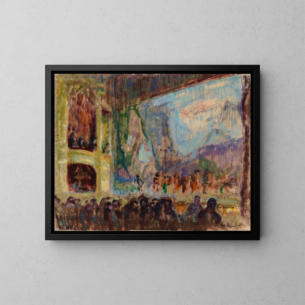 Binnenzicht van het Finse Opera - Magnus Enckell — ingelijst kunstwerk aan de muur