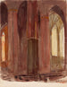 De kathedraal stort in - Magnus Enckell — weergave van het kunstwerk