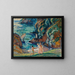 Rivage rocheux au soleil à Portofino - Magnus Enckell — ingelijst kunstwerk aan de muur