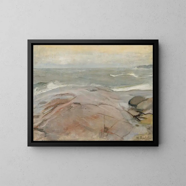 Maritiem landschap vanaf het eiland Suursaari - Magnus Enckell — ingelijst kunstwerk aan de muur