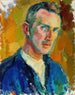 Zelfportret - Magnus Enckell — weergave van het kunstwerk