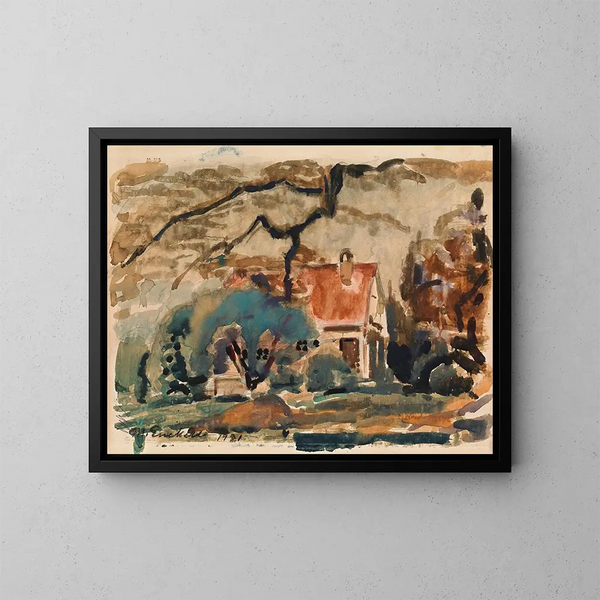 Villa de l'artiste à Kilo - Magnus Enckell — ingelijst kunstwerk aan de muur