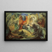 Abstraction of horses - Mainie Jellett — framed artwork on a wall