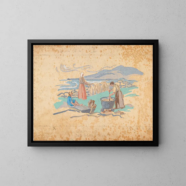 Laine blanchie - Mainie Jellett — framed artwork on a wall