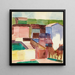 Maisons Huser - Albert Müller — framed artwork on a wall