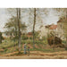 Reproductie van het schilderij Maisons à Bougival (Automne) - Camille Pissarro