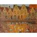 Reproduction of the painting Houses in Bruges - Henri Le Sidaner