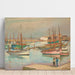 Reproductie van het schilderij Huizen aan de haven op het eiland Yeu - Henri Lebasque