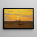 Zonsondergang - Manfred Lindemann-Frommel — ingelijst kunstwerk aan de muur