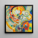 Mange de cochons - Robert Delaunay — ingelijst kunstwerk aan de muur