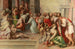 De Bezoeking - Manier van Francesco Salviati — weergave van het kunstwerk