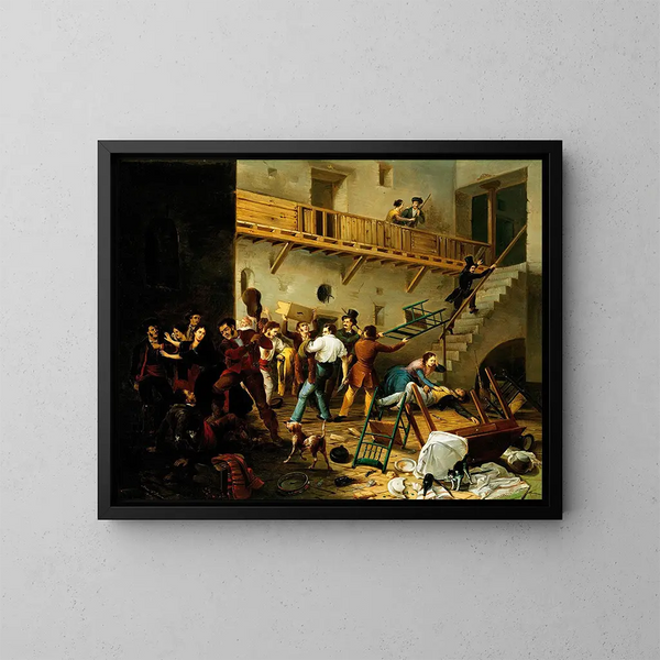 La Rixe - Manuel Cabral Aguado Bejarano — framed artwork on a wall