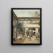 Een binnenplaats in Sevilla - Manuel Ussel de Guimbarda — ingelijst kunstwerk aan de muur