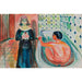 Reproductie van het schilderij Marat in bad en Charlotte Corday Edvard Munch - Edvard Munch