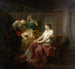 van Marc Antoine dodelijk gewond met Cleopatra - Louis Moritz — weergave van het kunstwerk