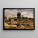 Le Moulin de la Galette - Marcel Leprin — ingelijst kunstwerk aan de muur