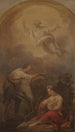 Saint Isidore labourant, esquisse - Marcello Bacciarelli — framed artwork on a wall