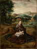 Marie met het Kind zittend in een landschap - Marcellus Coffermans — weergave van het kunstwerk