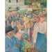 Reproductie van het schilderij van het Vogelmarkt schilderij, Pontoise - Camille Pissarro