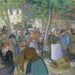 Markt voor gevogelte in Gisors - Camille Pissarro — weergave van het kunstwerk