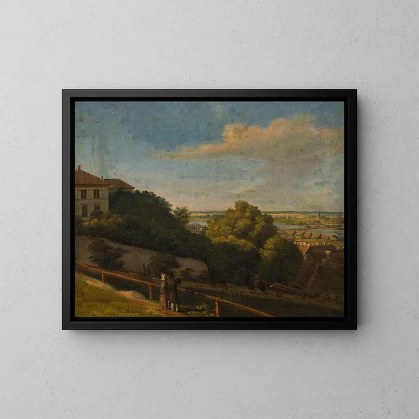 Rue Obona in Warsaw - Marcin Zaleski — framed artwork on a wall