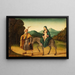 De vlucht naar Egypte - Marco Palmezzano — ingelijst kunstwerk aan de muur
