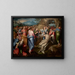 De Opstanding van Lazarus - Marco Pino — ingelijst kunstwerk aan de muur