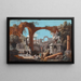A Caprice of Roman Ruins - Marco Ricci — framed artwork on a wall
