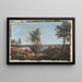 Vast landschap met pastoral - Marco Ricci — ingelijst kunstwerk aan de muur
