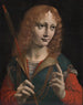 Portret van een jonge man in Sint Sebastiaan - Marco d'Oggiono — weergave van het kunstwerk