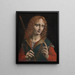 Portret van een jonge man in Sint Sebastiaan - Marco d'Oggiono — ingelijst kunstwerk aan de muur