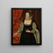 Portrait of a Lady - Marcus Gheeraerts the Younger — framed artwork on a wall