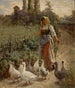 De eendenhoeder Picardije Frankrijk - Margaret A. Rudisill — weergave van het kunstwerk