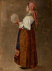 Het meisje met de tambourijn - Margaret A. Rudisill — weergave van het kunstwerk