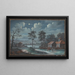 A Southern Landscape by Moonlight - Margaretha Barbara Dietzsch — framed artwork on a wall