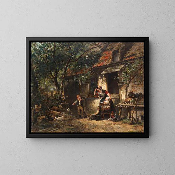The Winged Thief - Mari ten Kate — framed artwork on a wall