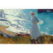 Reproductie van het schilderij Maria op het strand in Biarritz van Joaquín Sorolla