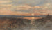 Landschapschilderij met zonsondergang - Maria Bilders-van Bosse — weergave van het kunstwerk