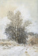 Promeneur dans la neige au bord d'un bois - Maria Bilders-van Bosse — weergave van het kunstwerk