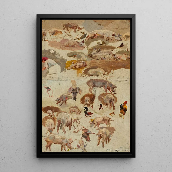 Maria KlassKazanowska - Studies of pigs.webp