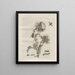 De wonderbaarlijke transformatie van de rupsen en het vreemde voedsel van de bloemen Pl101 - Maria Sibylla Merian — ingelijst kunstwerk aan de muur