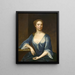 Portret van een dame - Maria Verelst — ingelijst kunstwerk aan de muur